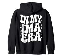 In My Ima Era, Funny Proud Hebrew Mom Zip Hoodie