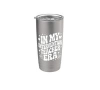 in My Intervention Teacher Era, Funny Academic Support Stainless Steel Insulated Tumbler