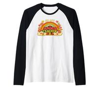 in My Japanese Teacher Era Retro Language Teacher Design Raglan Baseball Tee
