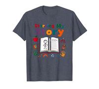 in My Kindergarten Era: Starting My Story T-Shirt, Men, Heather Blue, 4XL