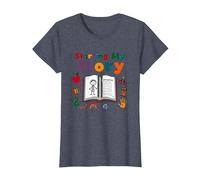 in My Kindergarten Era: Starting My Story T-Shirt, Women, Heather Blue, XXL