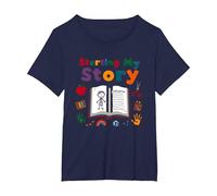 in My Kindergarten Era: Starting My Story T-Shirt, Women's Plus, Navy, 3X