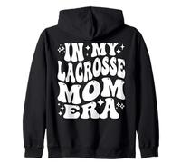 In My Lacrosse Mom Era, Funny Lax Mom Mother Zip Hoodie