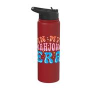 in My Mahjong Era Chinese Tile Game Player Funny Gambling Stainless Steel Insulated Water Bottle