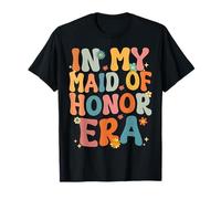 In My Maid of Honor Era Groovy MOH Bridesmaid Bridal Shower T-Shirt