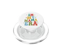 In My Mama Era Retro Wavy Letters Motherhood PopSockets PopGrip for MagSafe
