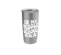 in My Middle School Era, Funny Junior High, Cute Tween Years Stainless Steel Insulated Tumbler