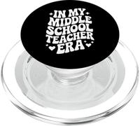 In My Middle School Teacher Era, Funny Junior High Educator PopSockets PopGrip for MagSafe