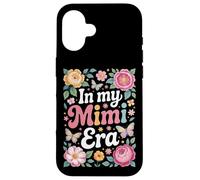In My Mimi Era Retro Flowers Butterflies Groovy Grandma Case for iPhone 16