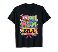 in My Mom Era Retro Collage Leopard Cherry Coquette Bow T-Shirt