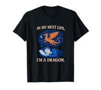 in My Next Life I'm a Dragon Vintage Fantasy Graphic T-Shirt