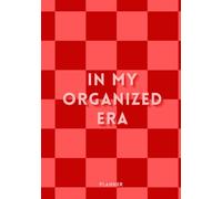 In My Organized Era: Undated 18-Month Monthly Planner with Goals, Important Dates & Notes | 7x10 Inch | Red and Pink Checkered Cover | Cute Gift for Work, School, or Office