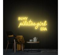 in My Pilates Girl Era Neon Sign Home Pilates Studio Decor, Class Wall Logo Signs