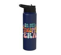 in My Pineapple Era Hawaiian Pizza Pineapple Stainless Steel Insulated Water Bottle
