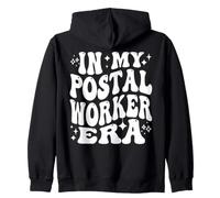 In My Postal Worker Era Mail Carrier Route Life Zip Hoodie