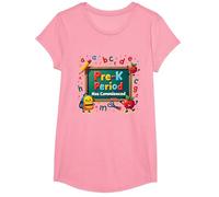 in My Pre-K Era: Period Has Commenced Fun School Quote T-Shirt, Girls, Pink, Small