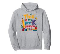In My Pre-K Era: This Is My Pre-K Season Pullover Hoodie, Adult Unisex, Heather Grey, XXL