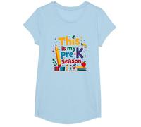 in My Pre-K Era: This is My Pre-K Season T-Shirt, Girls, Baby Blue, XS