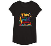 in My Pre-K Era: This is My Pre-K Season T-Shirt, Girls, Black, XS