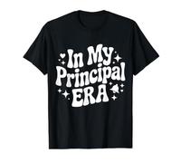in My Principal Era, Funny School Principal, Head Principal Value Graphic T-Shirt, Men, Black, L