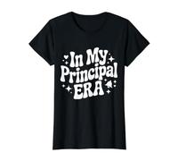 in My Principal Era, Funny School Principal, Head Principal Value Graphic T-Shirt, Women, Black, XL