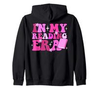 In My Reading Era Groovy Book Lovers Library Reading Women Zip Hoodie