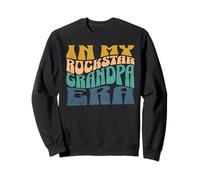 In My Rockstar Grandpa Era Funny Retro Sweatshirt