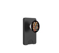 In My School Social Worker Era Retro Groovy Back To School PopSockets PopWallet for MagSafe