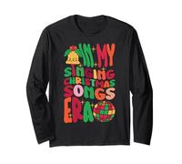 in My Singing Christmas Songs Era - Cute Groovy Xmas Long Sleeve T-Shirt