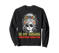 In My Singing Christmas Songs Era - Cute Groovy Xmas Sweatshirt