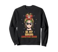 In My Singing Christmas Songs Era - Cute Groovy Xmas Sweatshirt