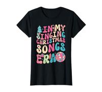 in My Singing Christmas Songs Era - Cute Groovy Xmas T-Shirt