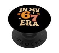 In My Six Seven Era - Funny Retro Groovy Italian Brainrot PopSockets Adhesive PopGrip