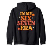 In My Six Seven Era - Funny Retro Groovy Italian Brainrot Zip Hoodie