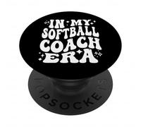 In My Softball Coach Era, Funny Softball Coaching PopSockets Adhesive PopGrip