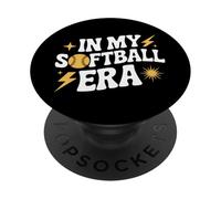 In My Softball Era Girls Fastpitch Team Softball Athlete PopSockets Adhesive PopGrip