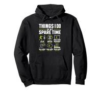 IN MY SPARE TIME: Play, Watch Research Talk Dream DISC GOLF Pullover Hoodie