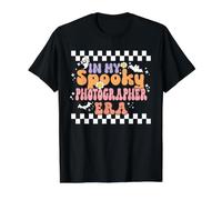 in My Spooky Photographer Era Retro Groovy Halloween Costume Value Graphic T-Shirt, Men, Black, L