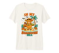 in My Summerween Era Highland Cow Halloween Beach Vacation Premium T-Shirt