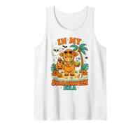 in My Summerween Era Highland Cow Halloween Beach Vacation Tank Top
