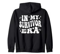 In My Survivor Era, Strong Warrior, Courageous Brave Zip Hoodie