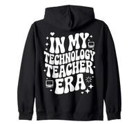 In My Technology Teacher Era, Funny EdTech, Computer Lab Zip Hoodie