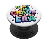 In my third 3rd grade teaching era reading math fun teacher PopSockets Adhesive PopGrip