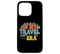 In My Travel Era Funny Traveler Airplane Summer Vacation Case for iPhone 15 Pro Max