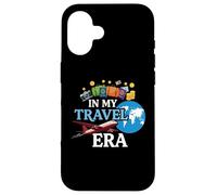 In My Travel Era Funny Traveler Airplane Summer Vacation Case for iPhone 16