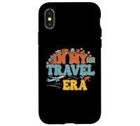 In My Travel Era Funny Traveler Airplane Summer Vacation Case for iPhone X/XS
