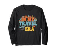 In My Travel Era Funny Traveler Airplane Summer Vacation Long Sleeve T-Shirt