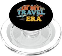 In My Travel Era Funny Traveler Airplane Summer Vacation PopSockets PopGrip for MagSafe