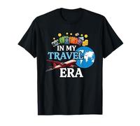 In My Travel Era Funny Traveler Airplane Summer Vacation T-Shirt