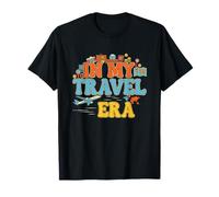 In My Travel Era Funny Traveler Airplane Summer Vacation T-Shirt